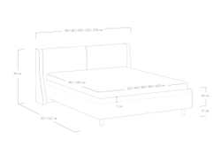 Кровать Barcelona (160x190)