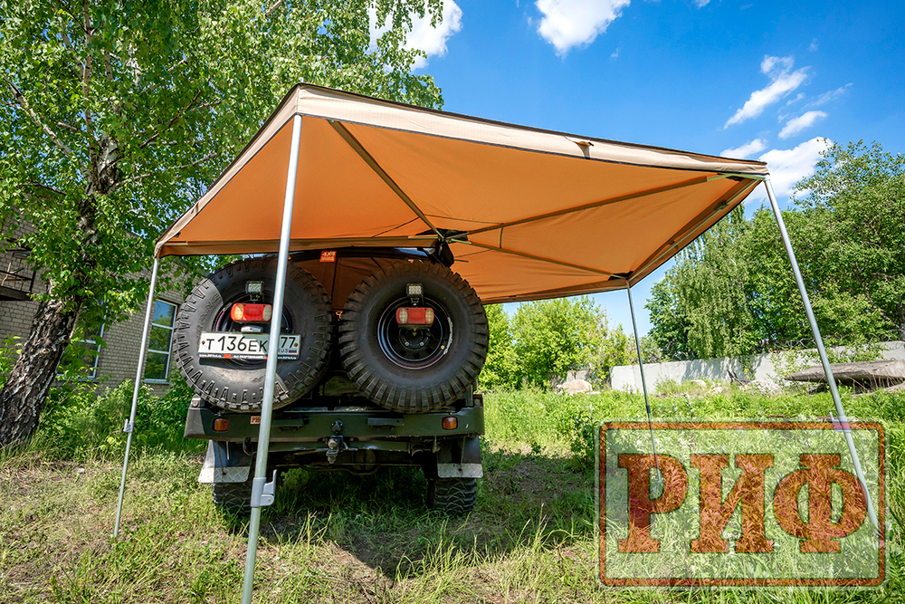 Маркиза автомобильная РИФ веерная 2,5х2,0 м (правая)