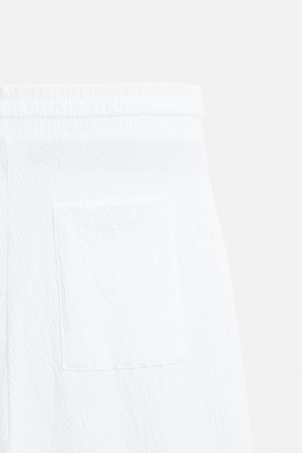 ZARA ЖАККАРДОВЫЕ БРЮКИ СВОБОДНОГО КРОЯ, ЖЕЛТОВАТО-БЕЛЫЙ