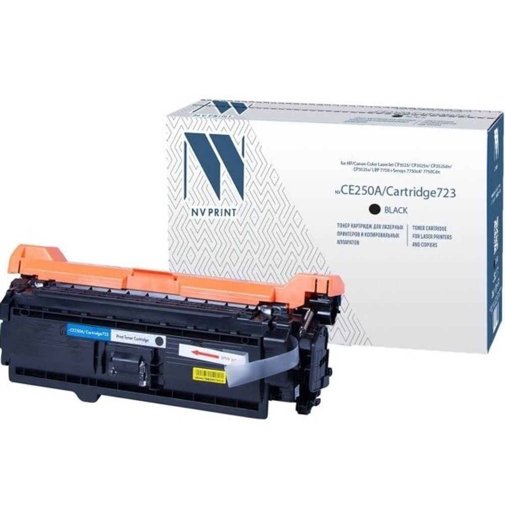 Картридж NVP NV-CE250A/NV-723 Black, универсальные для HP/Canon, Color LaserJet CP3525/CP3525n/CP3525dn/CP3525x, i-Sensys 7750cd/7750Cdn (5k)