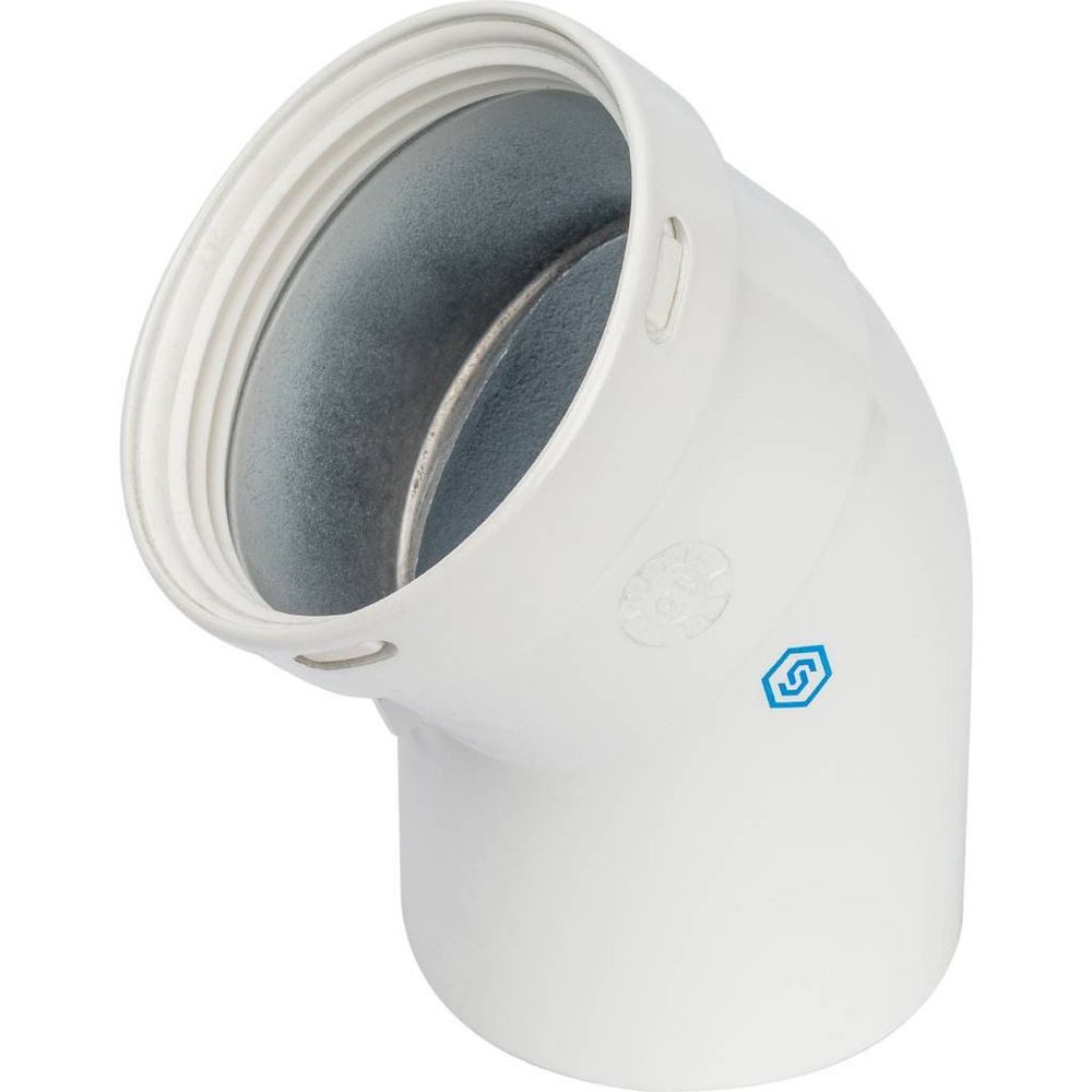 Элемент дымохода отвод 45° п/м Ø80