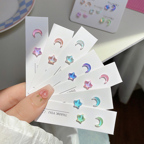 Серьги "Звезда и Месяц"