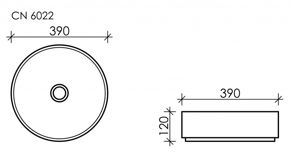 Рукомойник Ceramica Nova Element 39 см CN6022