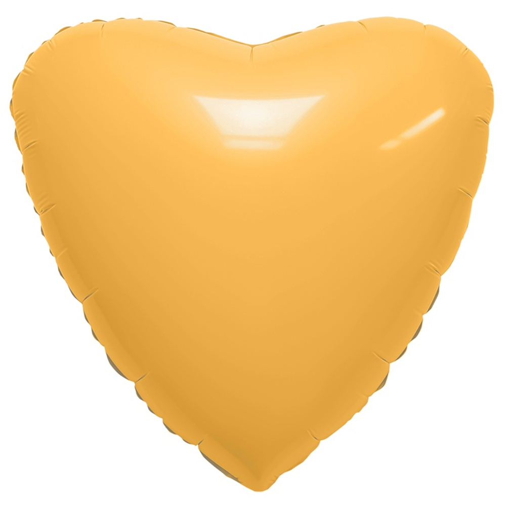 Шар фольгированный Сердце 46 см (Желтый)