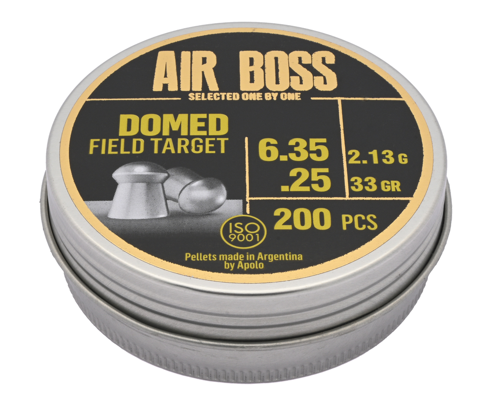 Пули пневматические Apolo Air Boss Domed Field Target 6.35 мм (200 шт, 2.13 г)