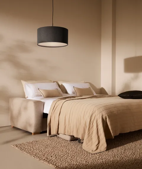 Anley 3-местный диван-кровать бежевого цвета 224 см