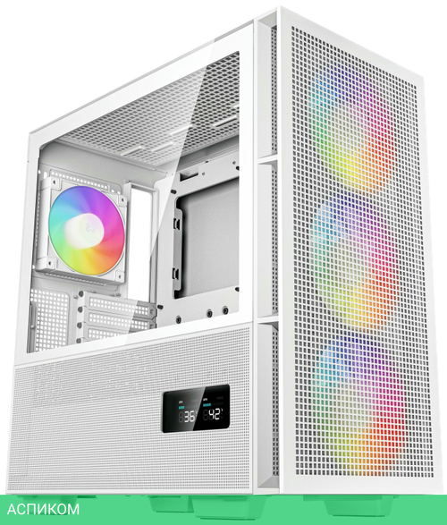 Корпус DeepCool CH560 Digital WH ATX без БП белый (R-CH560-WHAPE4D-G-1)
