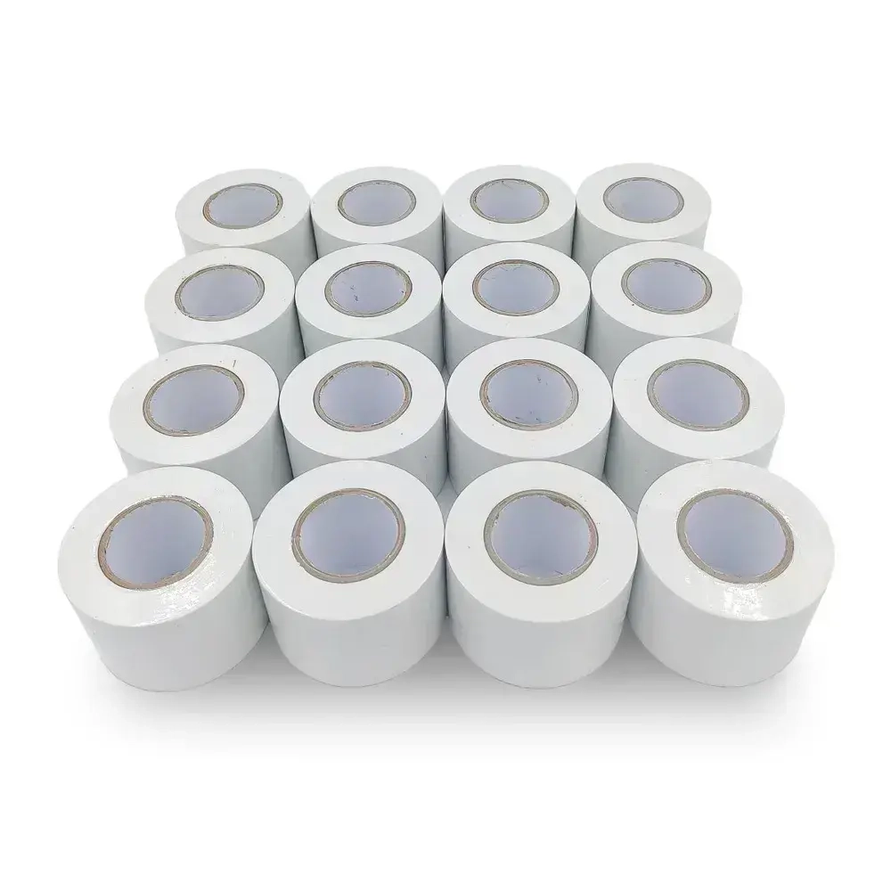 16 шт - Лента BAVIS PVC белая 50мм x 25м самоклеящаяся