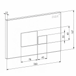 Унитаз подвесной с инсталляцией D&K Berlin DS1431606 белый/кнопка хром, безободковый, с крышкой микролифт