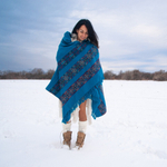 Шаль Куллу (голубой)