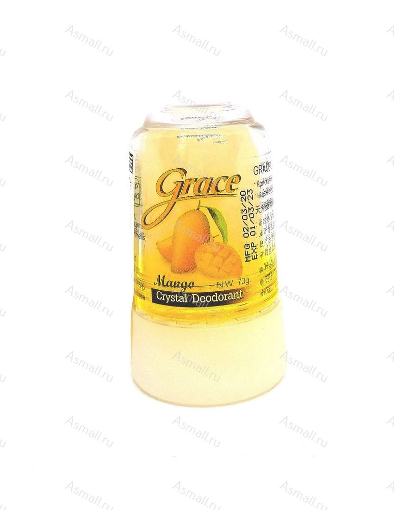 Кристаллический дезодорант манго, Grace (Грейс), Таиланд, 70 гр.