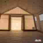 Пневмокаркасная всесезонная палатка «Комфорт» 5×3×2,5 м — из ПВХ, камуфляж