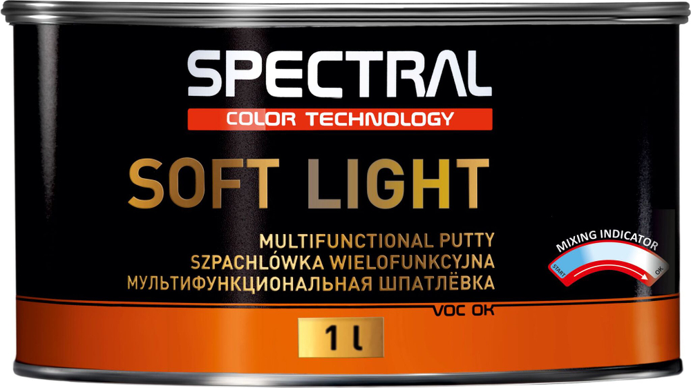 Шпатлевка Spectral SOFT LIGHT (1л) облегченная многофункциональная с индикатором высыхания