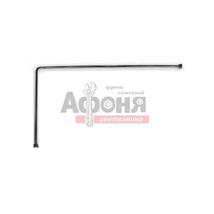 Карниз для ванной нержавейка Г-обр. 1,4м х 0,7м