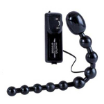 Анальная цепочка Erotic Symphony с вибрацией черная