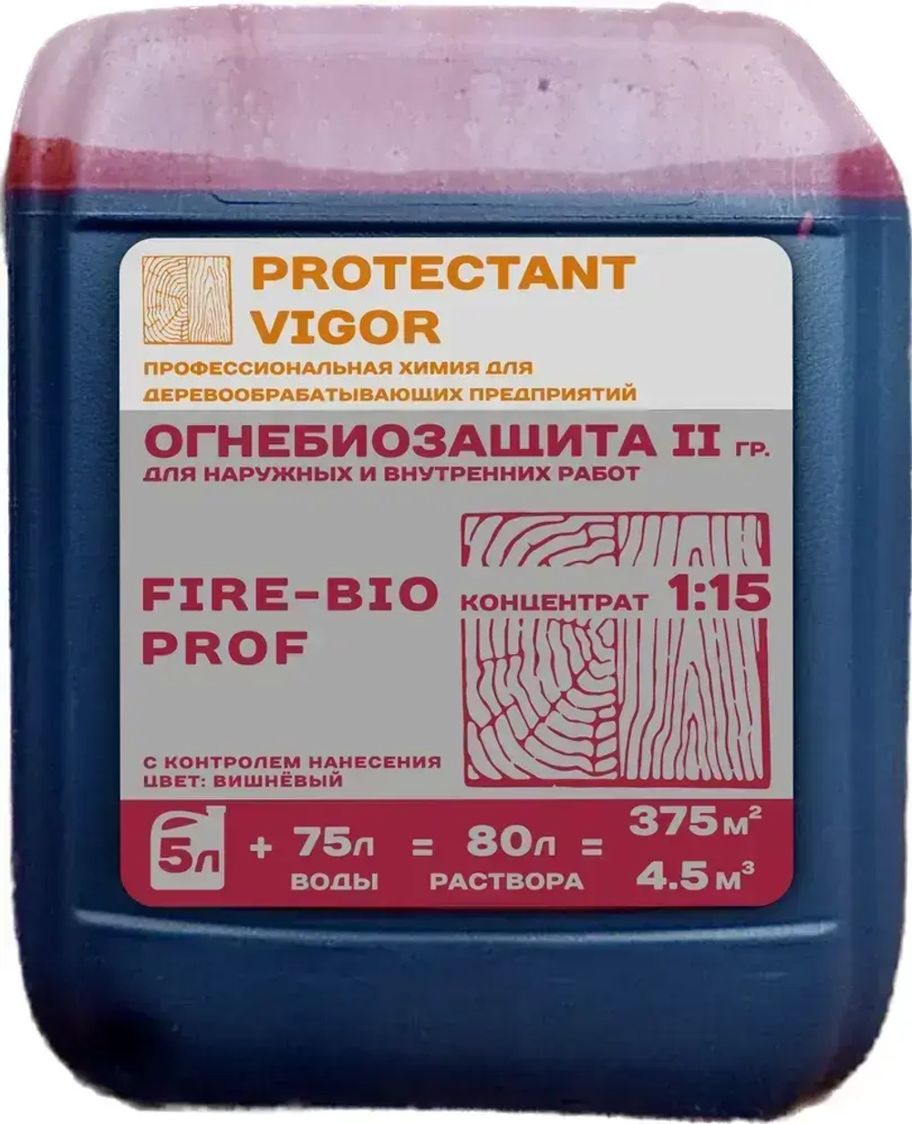 PROTECTANT VIGOR Строительный антисептик Огнебиозащитный 6 кг 5 л