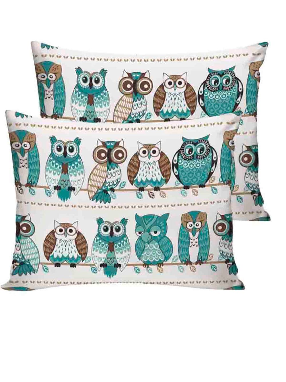 Постельное белье перкаль Сказка "Совенок" 2-спальное Наволочка 50х70 см 2 шт Простынь на резинке 160x200 см Пододеяльник 175x215 см