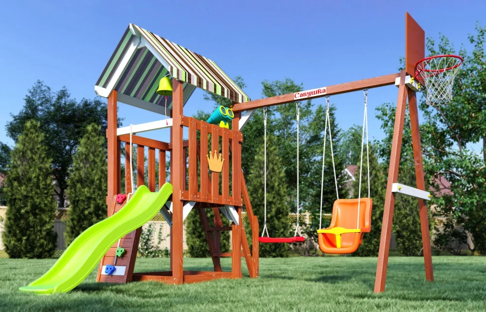 Детская площадка Савушка Тусун - 11 (салатовый)