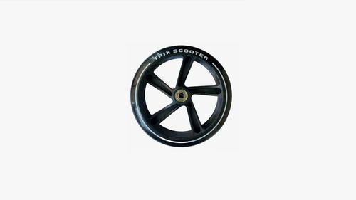 Колесо - 200 мм, для самокатов, с подшипниками ABEC 7, черное