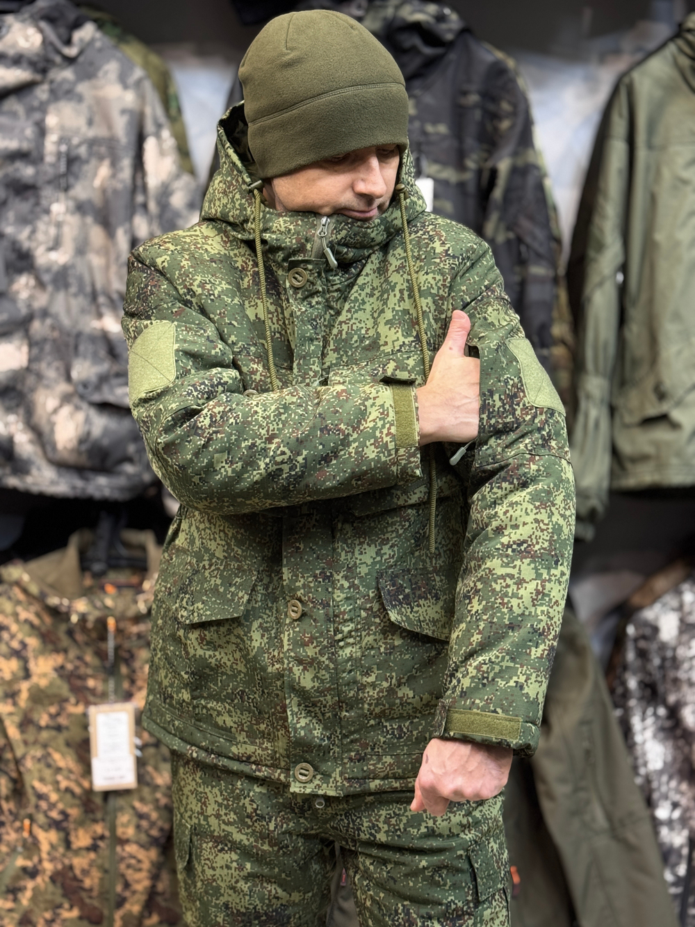 Костюм тактический горка пиксель зима