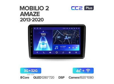 Магнитола Teyes CC2 Plus 3-32 Honda Mobilio 2/ Amaze 2013-2020 9.0"