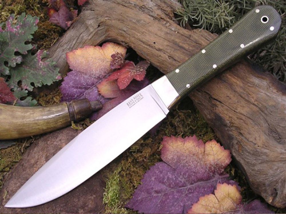 Нож Bark River модель Rogue Green Linen Micarta