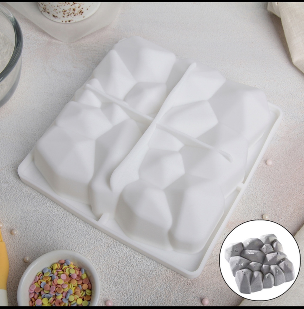 Форма для муссовых десертов и выпечки «Диамант», 18×18×6 см