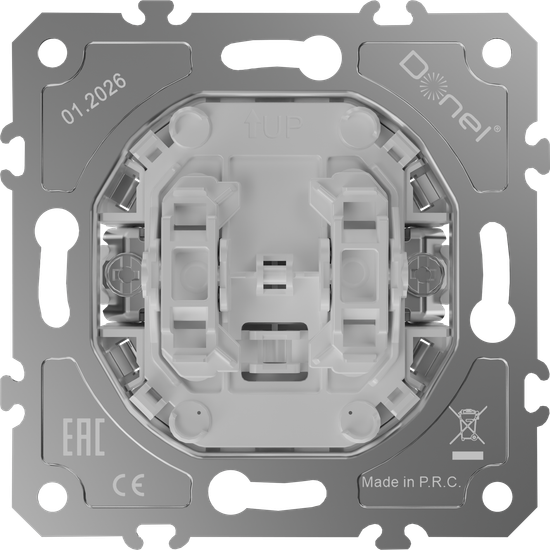 Механизм выключателя В2 с 2-х мест (проходного), быстрозажимные контакты, 16 A 250 В~, серия D16