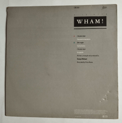 Винтажная виниловая пластинка LP Wham I am Your Man (Spain 1985) Maxi Single