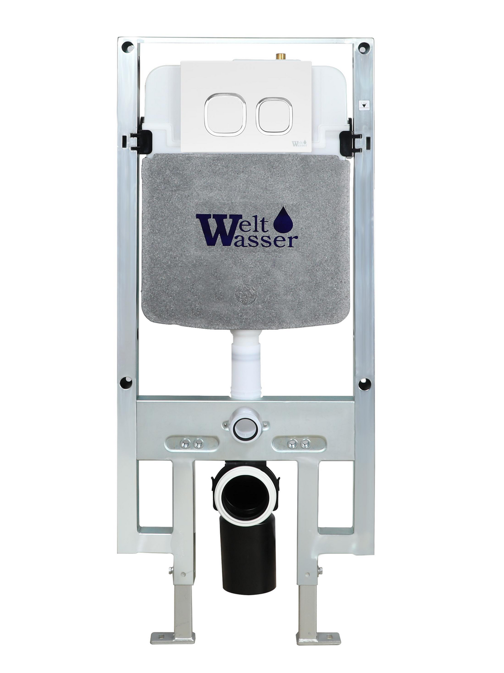 Инсталляция для подвесного унитаза без кнопки WeltWasser  WW AMBERG 497 ST  10000005988