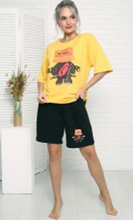 [m]Комплект женский шорты+футболка ТК-3874