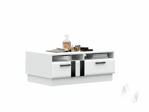 Стол журнальный МС Магнолия (белый/белый глянец холодный)