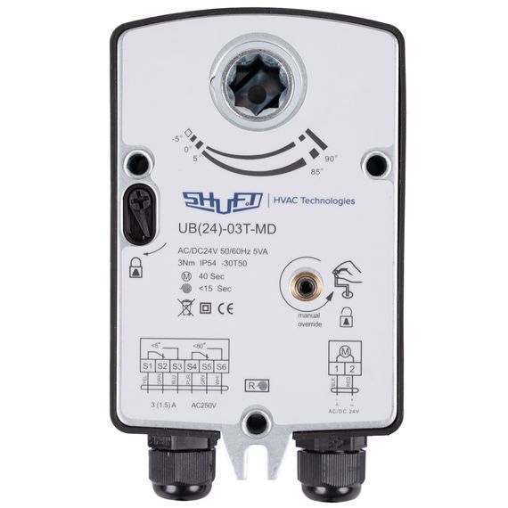 Электропривод с возвратной пружиной SHUFT UB(24)-03T-MD — (2)