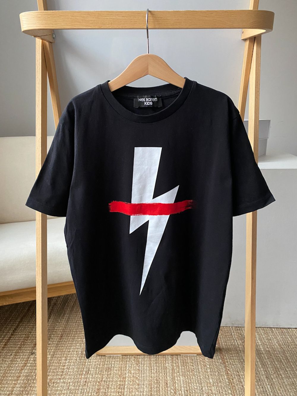 Новая хлопковая футболка Neil Barrett, 152