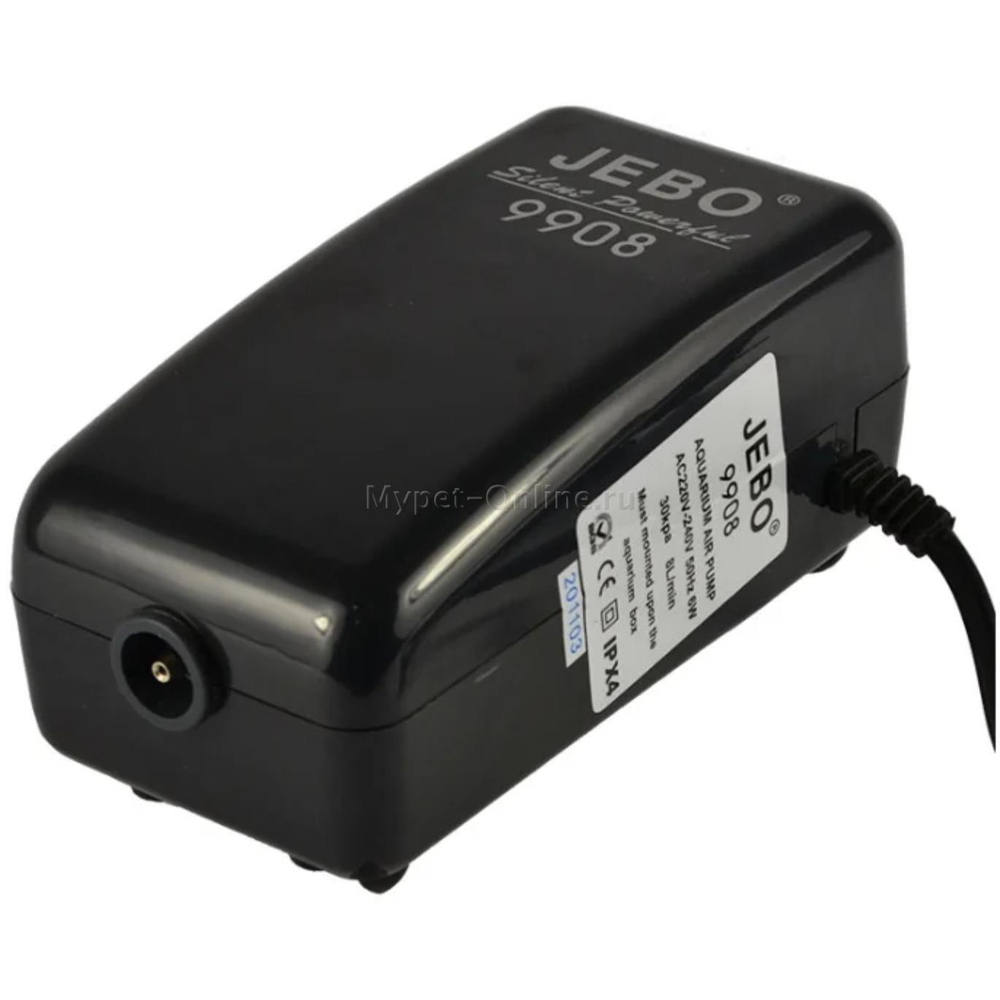 Компрессор к аквариуму Jebo 9908, размер 17.3х8х7.3см.