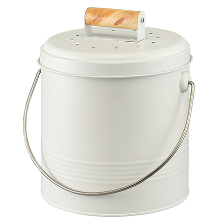 Контейнер для пищевых отходов с фильтром irmel, 3,5 л, молочный