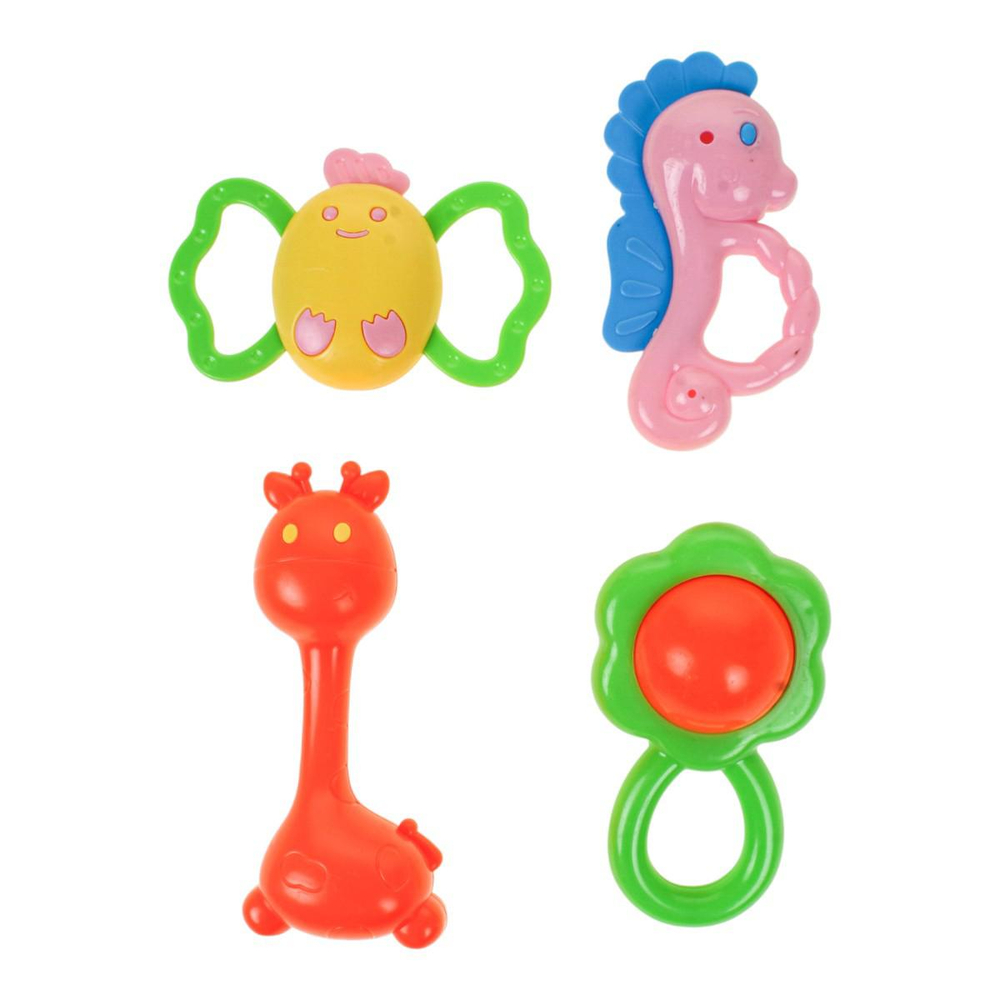 Набор погремушек 4шт, бутылочка 326-B113