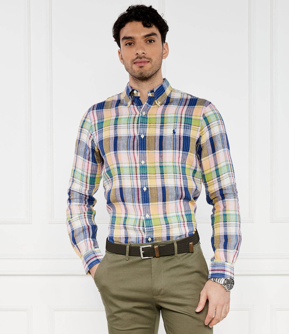 Льняная рубашка POLO RALPH LAUREN - разноцветная(710937880)