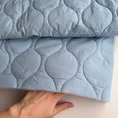 Курточная стежка Голубая