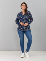Блузка БЛ-22/синийремни-цепи