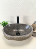 Раковина из речного камня RS-65981 49х34х15 из натурального камня