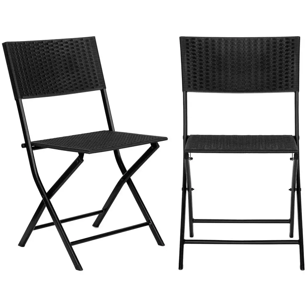 Набор из 2-х складных садовых стульев RATTAN OLA DOM Антрацит 535х820мм