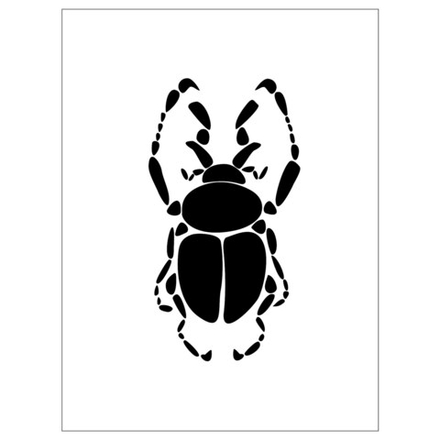 IKEA BILD  (ИКЕА БИЛД)  -  Плакат, Черный червь, 30x40 см