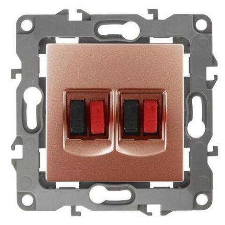 Розетка аудио 2мод. 12-3112-14 медь ЭРА Б0027469