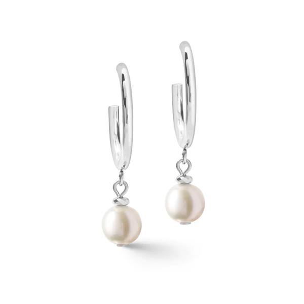 Серьги Coeur de Lion 4-In-1 White-Silver 1100/21-1417