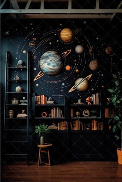 АСТРОНОМИЯ №4 фон неопреновый вертикальный