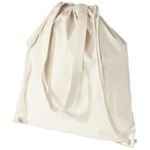 Рюкзак со шнурком Eliza из хлопчатобумажной ткани плотностью 240 г/м²