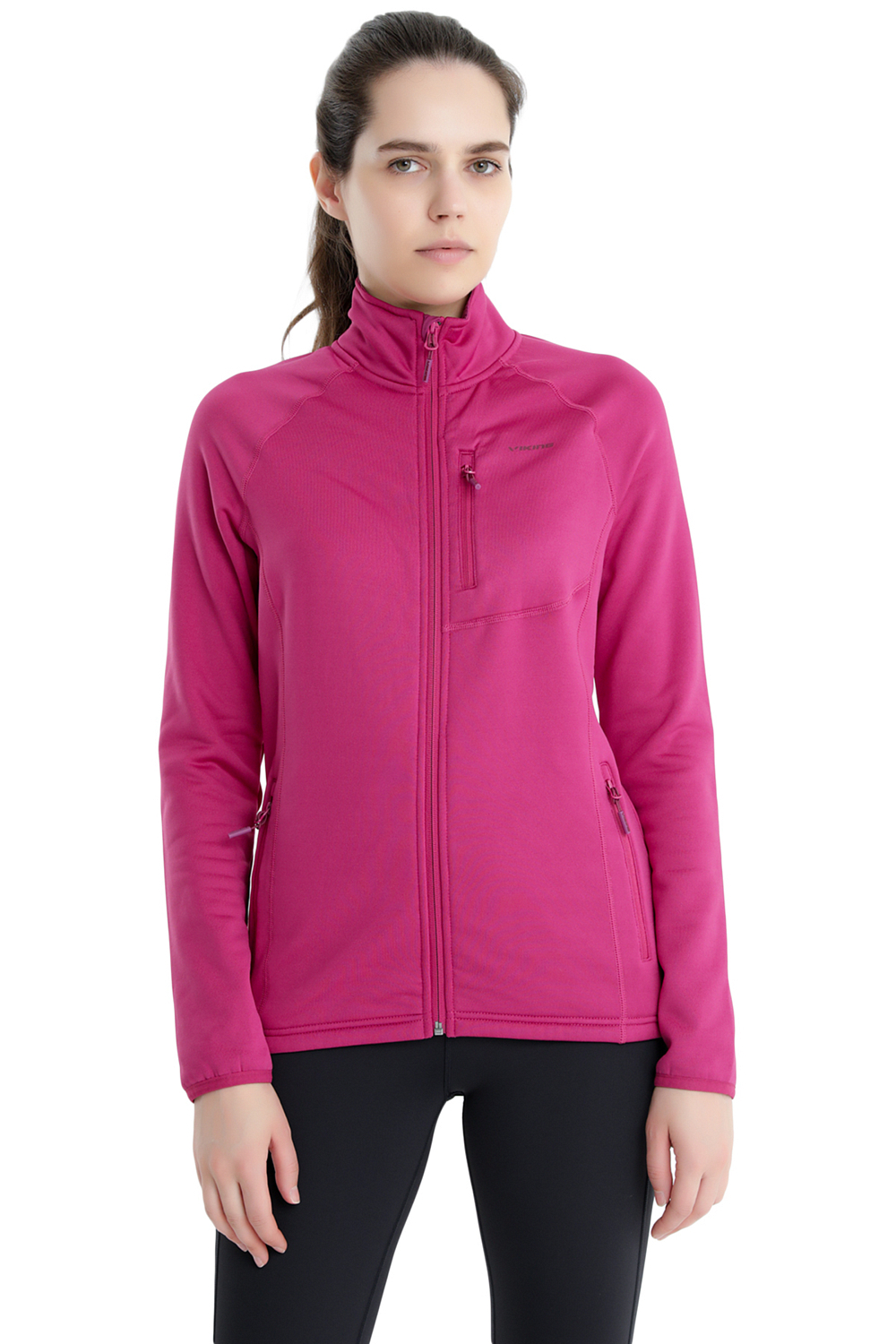 Толстовка для активного отдыха VIKING Jukon Polartec Power Stretch Full Zip Ml Lady Pink (US:L)