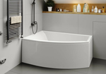 VERONELA OFFSET Ванна акриловая асимметричная 160х105х45 см, с каркасом, левая, белая