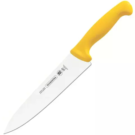 Нож поварской «Профешионал Мастер» сталь нерж.,пластик ,L=34/20см желт